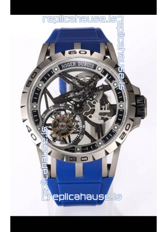 Roger Dubuis Excalibur Spider Flying Tourbillon Skeleton Titanium Casing 45MM 1:1 Mirror Swiss Watch