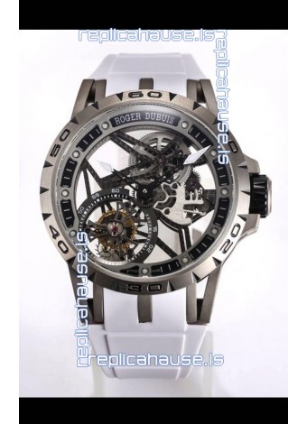 Roger Dubuis Excalibur Spider Flying Tourbillon Skeleton Titanium Casing 45MM 1:1 Mirror Swiss Watch