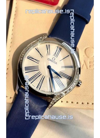 Omega De Ville Tresor Edition Swiss Quartz Watch 36MM Steel Casing White Dial