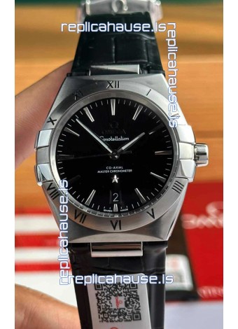 Omega Co-Axial Constellation 39MM 904L Steel Black Dial 1:1 Mirror Replica Watch