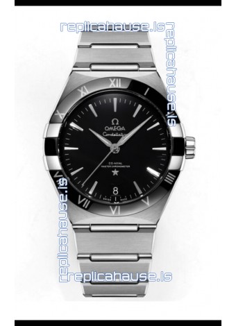 Omega Co-Axial Constellation Stainless Steel Black Dial 1:1 Mirror Replica 41MM