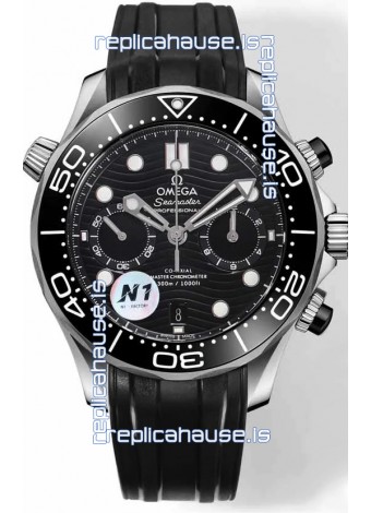 Omega Seamaster Co-Axial Master Chronograph Stainless Steel Black Dial 44MM 1:1 Mirror Replica