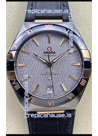 Omega Co-Axial Constellation 41MM 904L Steel - Grey Dial 1:1 Mirror Replica Watch