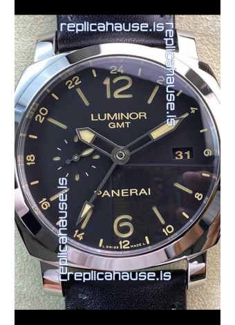 Panerai Luminor 1950 PAM00531 GMT Edition Black Dial - 1:1 Mirror Replica 