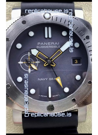 Panerai Submersible PAM1323 GMT Navy Seals Edition 1:1 Mirror Replica Watch 44MM