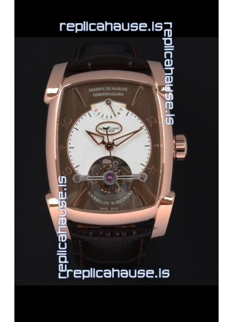 Parmigiani Fleurier Kalpa XL Rose Gold 1:1 Genuine Tourbillon Swiss Replica Watch 