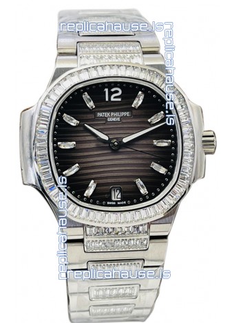 Patek Philippe Nautilus 7118 35MM 1:1 Stainless Steel Grey Dial 1:1 Mirror Replica Watch