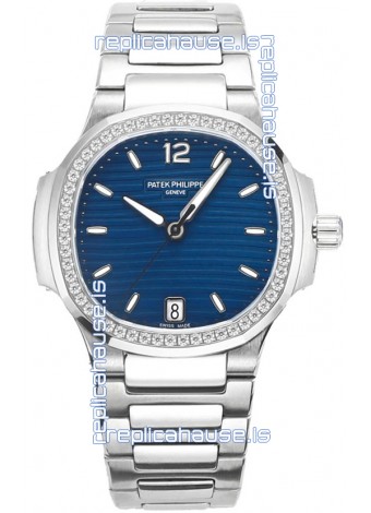 Patek Philippe Nautilus 7118 35MM 1:1 Stainless Steel Blue Dial 1:1 Superclone Watch 