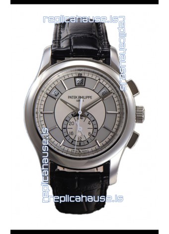 Patek Philippe 5205 Complications Moonphase White Dial 1:1 Mirror Swiss Replica Watch