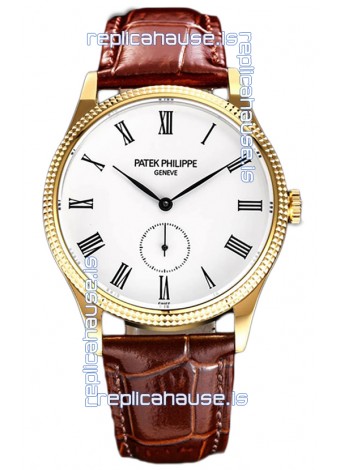 Patek Philippe Calatrava 5119G Yellow Gold Casing 1:1 Mirror Replica Watch 