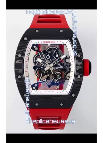Richard Mille RM055 Black Carbon Casing 1:1 Superclone Genuine Tourbillon Watch 