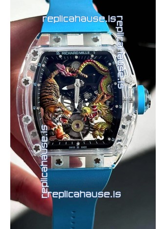 Richard Mille RM51-01 Sapphires Crouching Tiger Hidden Dragon Tourbillon Movement 1:1 Mirror Replica
