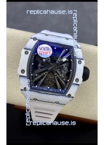 Richard Mille RM12-01 White Carbon Fiber Case Genuine Tourbillon Movement 1:1 Mirror Replica Watch