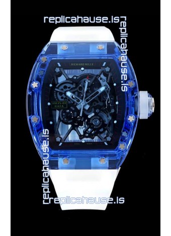 Richard Mille RM35-01 Transparent Sapphires Casing with Genuine Tourbillon Super Clone Watch