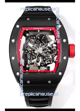 Richard Mille Super Clone RM055 Ceramic Casing with Genuine Tourbillon Watch 