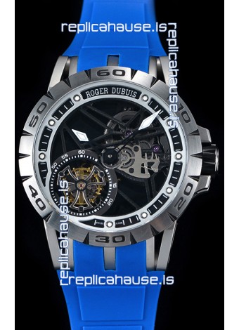 Roger Dubuis Excalibur Spider Flying Tourbillon Skeleton Titanium Casing 1:1 Mirror Swiss Watch