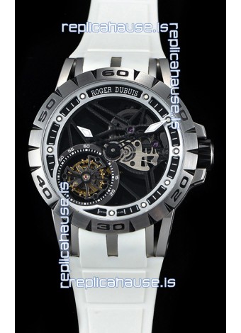 Roger Dubuis Excalibur Spider Flying Tourbillon Skeleton Titanium Casing 1:1 Mirror Swiss Watch