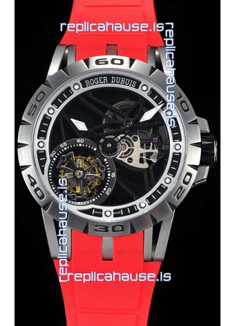Roger Dubuis Excalibur Spider Flying Tourbillon Skeleton Titanium Casing 1:1 Mirror Swiss Watch