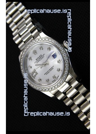 Rolex Datejust Ladies Star Diamonds Markers Swiss Watch CAL.2236 Movement 1:1 Mirror Replica