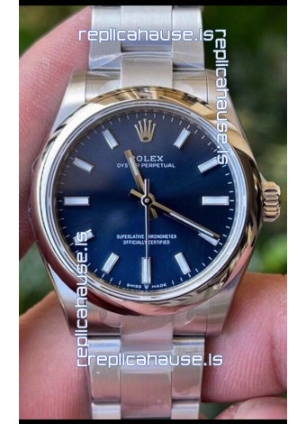 Rolex Oyster Perpetual REF#277200 31MM Swiss Movement Swiss Replica Blue Dial 904L Steel 1:1 Mirror Replica Watch