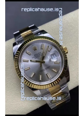 Rolex Datejust M126333 41MM ETA3235 72 Hours Power Steel Dial Oyster 1:1 Mirror Replica Yellow Gold 904L Steel