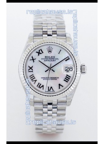 Rolex Datejust M126234 36MM ETA2836 White Mother of Pearl Dial - Roman Numerals 