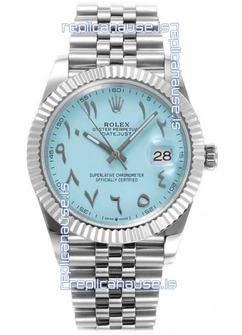 Rolex Datejust M126300 41MM ETA3235 Tiffany Blue Arabic Dial - 904L Steel Casing 