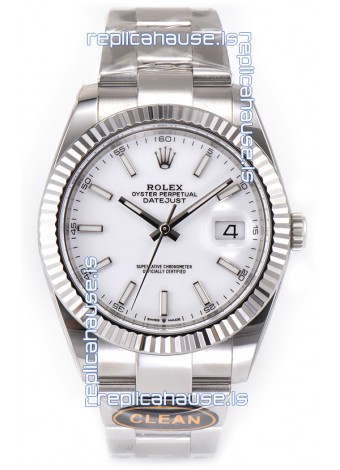 Rolex Datejust 126334 41MM ETA3235 72 Hours Power White Dial Oyster 1:1 Mirror Replica