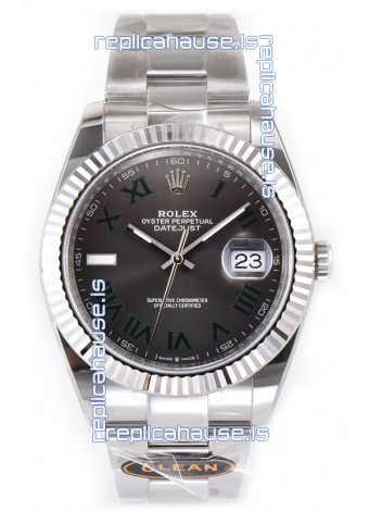 Rolex Datejust 126334 Wimbledon 41MM ETA3235 Slate Dial 72 Hours Power 1:1 Mirror Replica