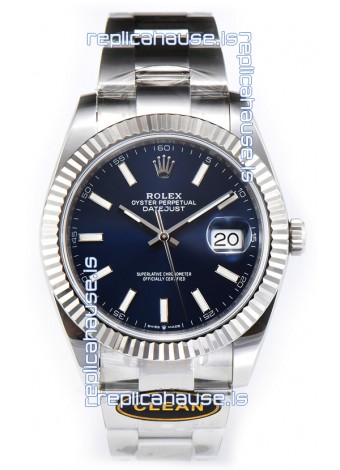 Rolex Datejust 126334 41MM ETA3235 72 Hours Power Blue Dial Oyster 1:1 Mirror Replica