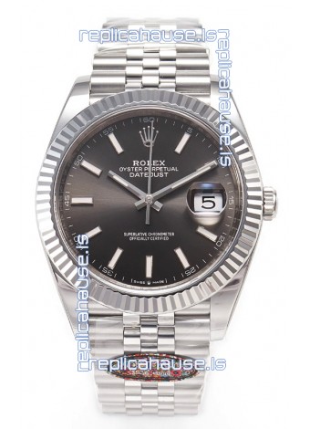 Rolex Datejust 126334 41MM ETA3235 72 Hours Power Grey Dial Oyster 1:1 Mirror Replica