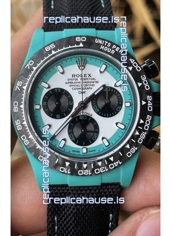 Rolex Cosmograph Daytona DiW CELESTE INVERT Edition Carbon Fiber Watch - Cal.4130 Movement