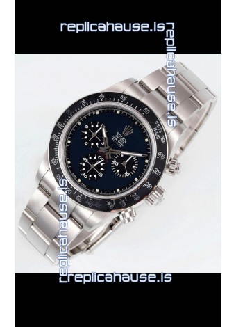 Rolex Daytona Super Clone BLAKEN Paul Newman Black Dial Swiss Replica Watch - 4130 Movement