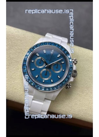 Rolex Daytona AET Remould Dark Blue Dial Full Ceramic Strap Watch in Cal.4130 Movement