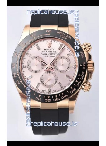 Rolex Cosmograph Daytona M116515ln-0061 Rose Gold Sundust Dial Original Cal.4130 Movement - 904L Steel Watch