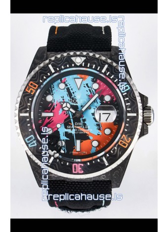Rolex GMT Masters II Super Clone DiW Edition Swiss Replica Lightweight Carbon Casing Watch 