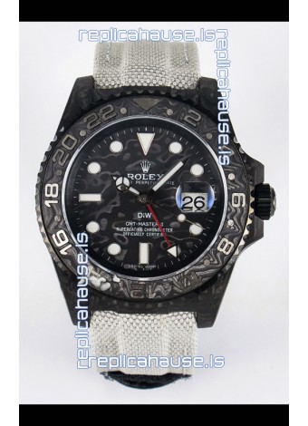 Rolex GMT Masters II Super Clone DiW Edition Swiss Replica Lightweight Carbon Casing Watch 