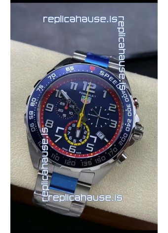 Tag Heuer F1 Edition Swiss Quartz Watch in Blue Dial Stainless Steel Casing 