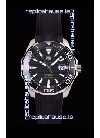 Tag Heuer Aquaracer Calibre 5 1:1 Mirror Replica Watch Black Dial