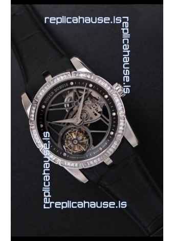 Roger Dubuis Excalibur Spider Flying Tourbillon Skeleton Titanium Casing 1:1 Mirror Swiss Watch