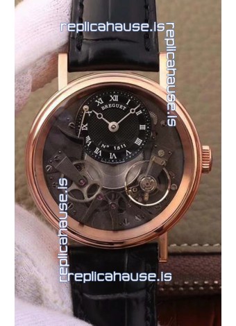 Breguet Tradition 7057BR/R9/9W6 Pink Gold Dual Tourbillon Swiss Replica Watch