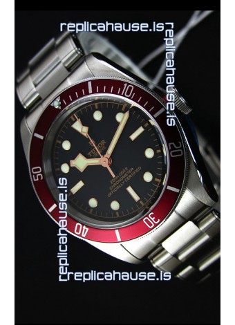 Tudor Heritage Black Bay Red Bezel Swiss Replica Watch 1:1 Ultimate Mirror Replica Edition