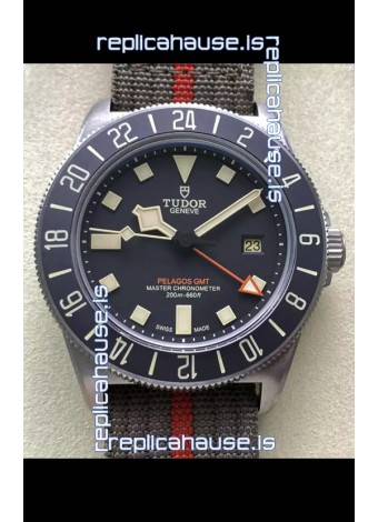 Tudor Pelagos FXD GMT Titanium Casing 1:1 Mirror Replica Black Dial in Green Nato Strap