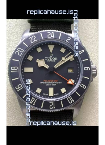 Tudor Pelagos FXD GMT Titanium Casing 1:1 Mirror Replica Black Dial in Green Nato Strap