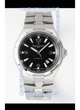 Vacheron Constantin Overseas 1:1 Mirror Swiss Replica Watch in Black Dial - Steel Strap