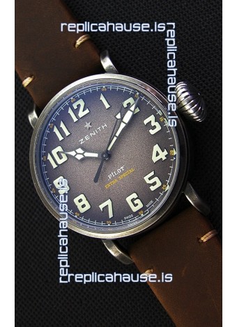 Zenith Pilot Type 20 Extra Special Grey Dial 1:1 Ultimate Mirror Replica Watch 45MM