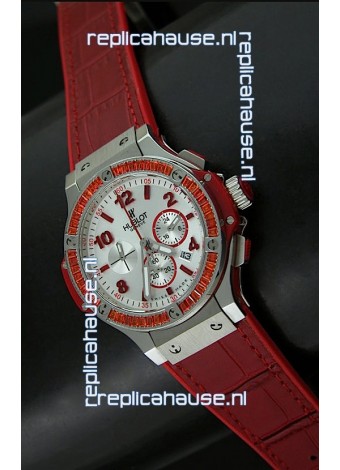 Hublot Big Bang Geneve Japanese Replica Watch in Aspen White Dial