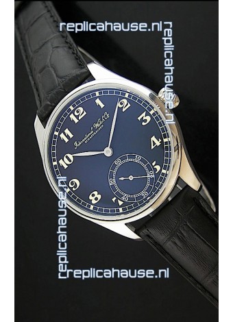 IWC Portuguese FA Jones Japanese Replica Watch in Black Dial