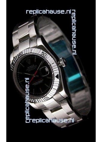 Rolex Datejust Turn O Graph Replica Watch in Black Dial