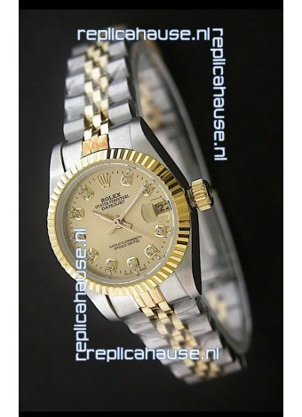 Rolex Datejust Oyster Perpetual Superlative ChronoMeter Japanese Gold Watch 